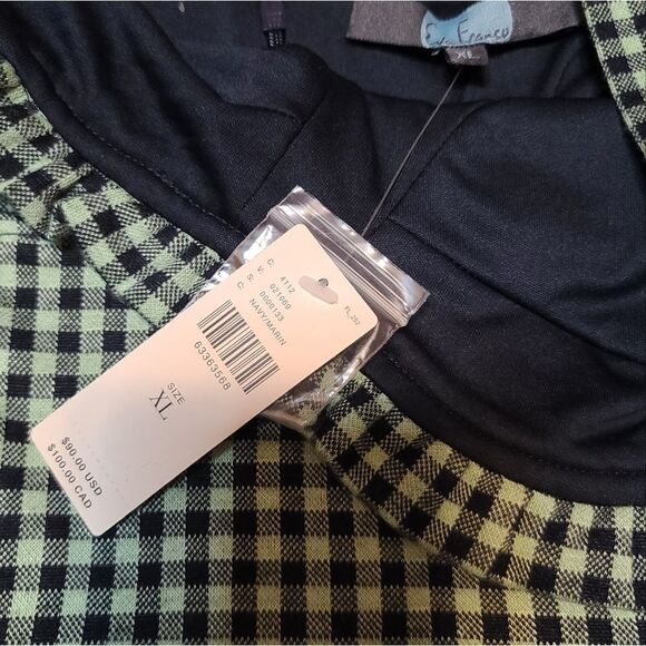 Anthropologie Eva Franco Gingham Sweetheart Tank XL NWT - Picture 8 of 8